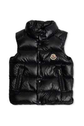 Puffer väst med logotyp patch