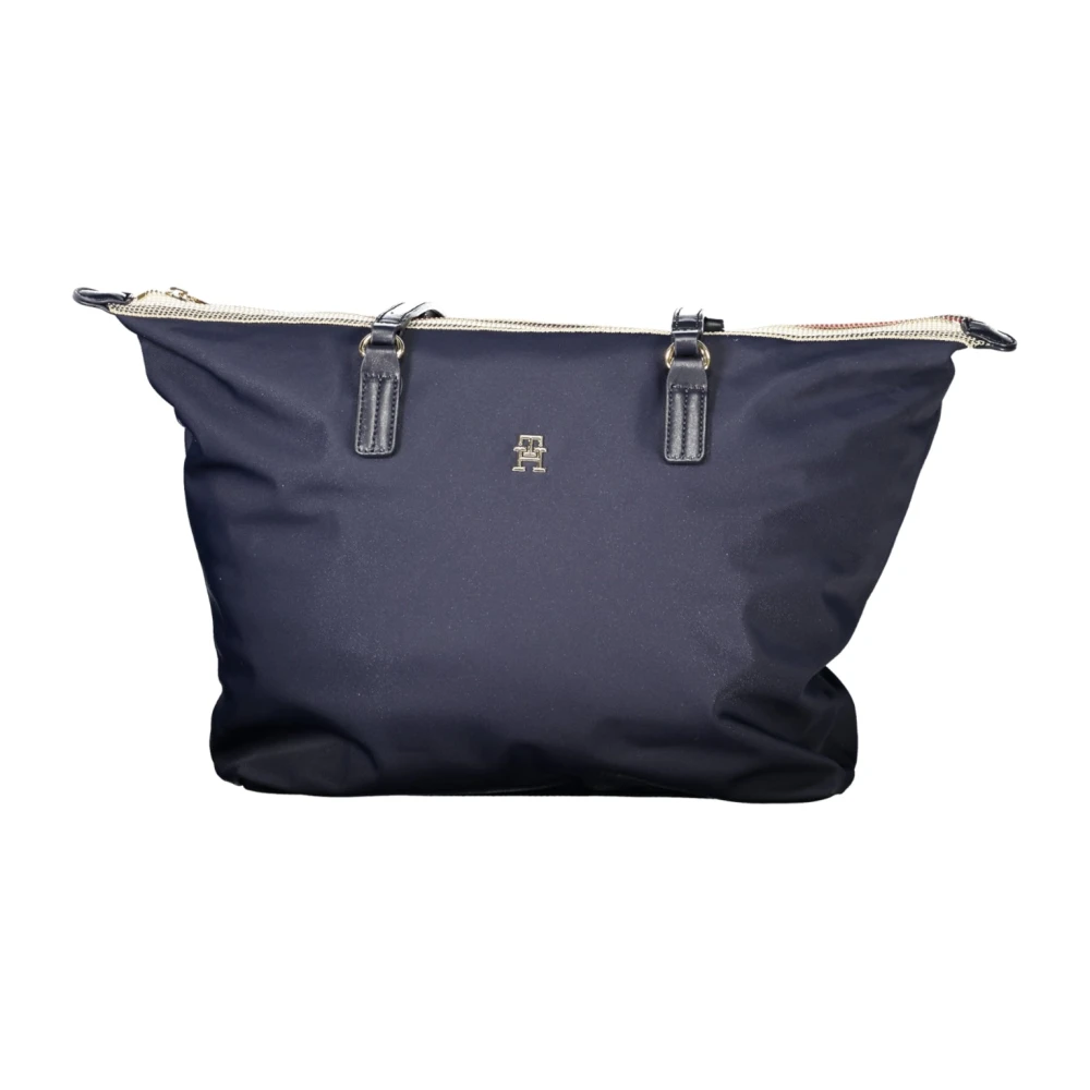 Tommy Hilfiger Blauwe Schoudertas met Ritssluiting Blue Dames