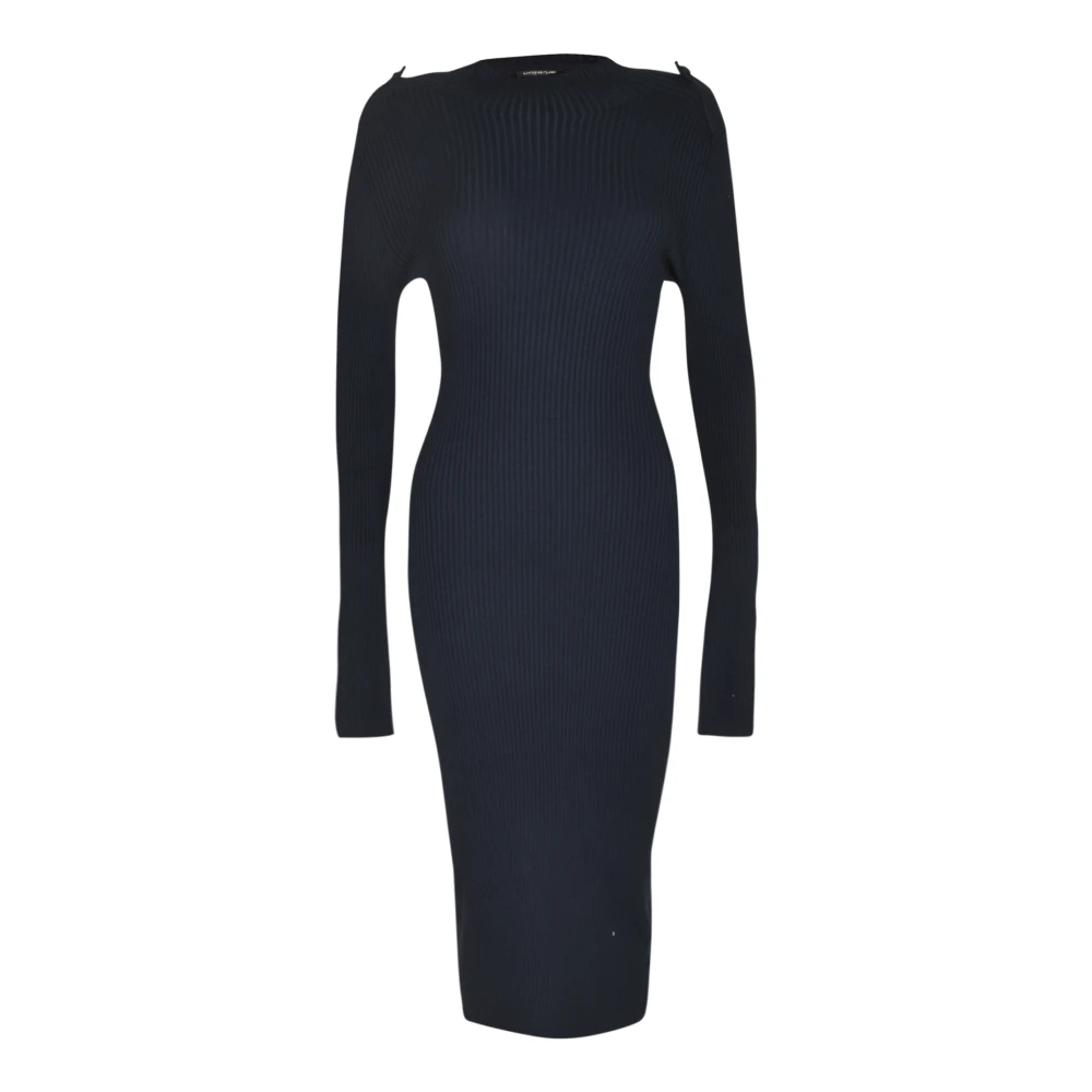 Dondup Elegante Jurken Collectie Black Dames