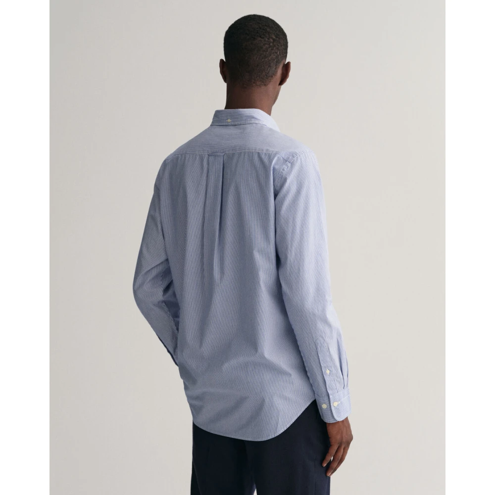 Gant Banker Stripe Overhemd Blue Heren