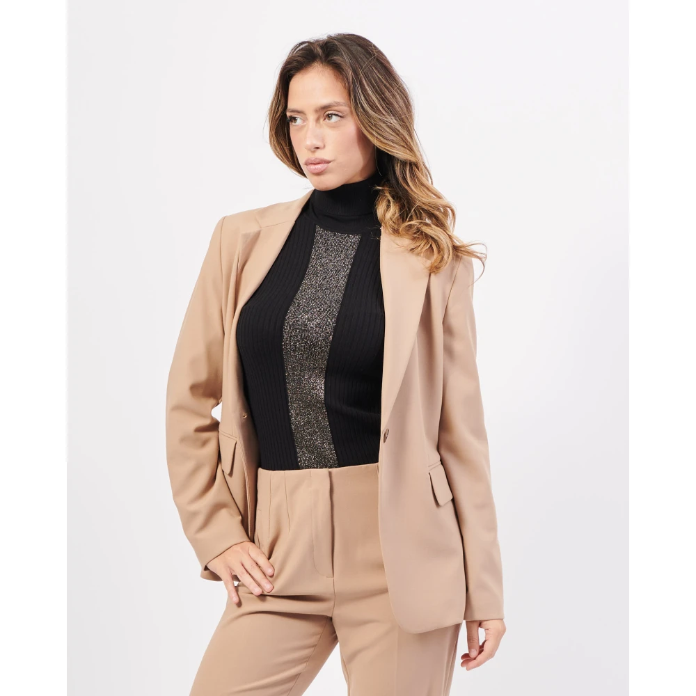 Gerry Weber Beige Jas met 1 Knoop Beige Dames