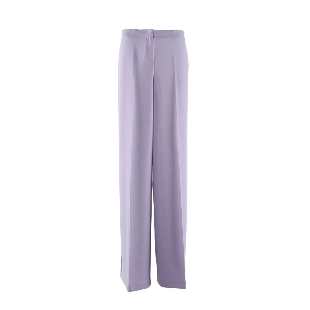 Pinko Lila Broek Polyester Elastaan Vrouwen Purple Dames