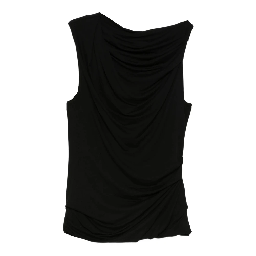 Entire Studios Mujer Negro Camisetas, Talla: S