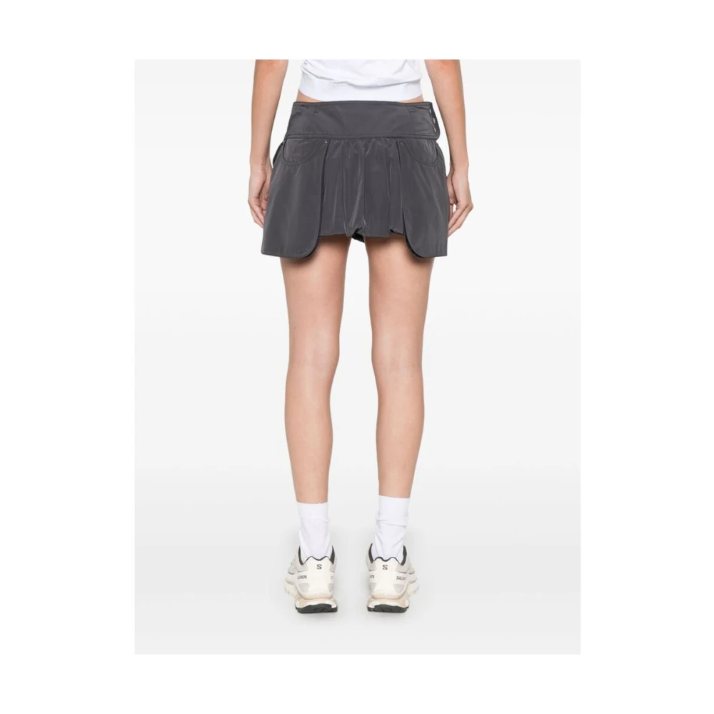 LOW Classic Houtskoolgrijze Bubble Rok met Zakken Gray Dames