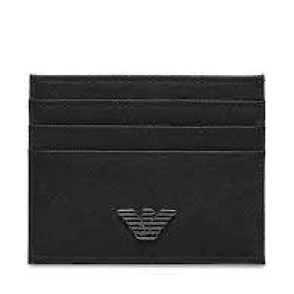 Emporio Armani Men's Black Card Holder And Keyring Set - Wallets & Cardholders - One Size - Accessories