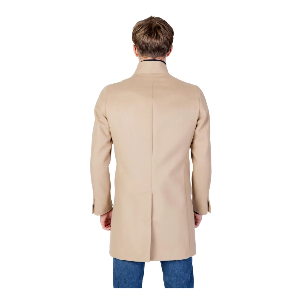 Mulish Beige V-Neck Lapel Coat Beige Heren