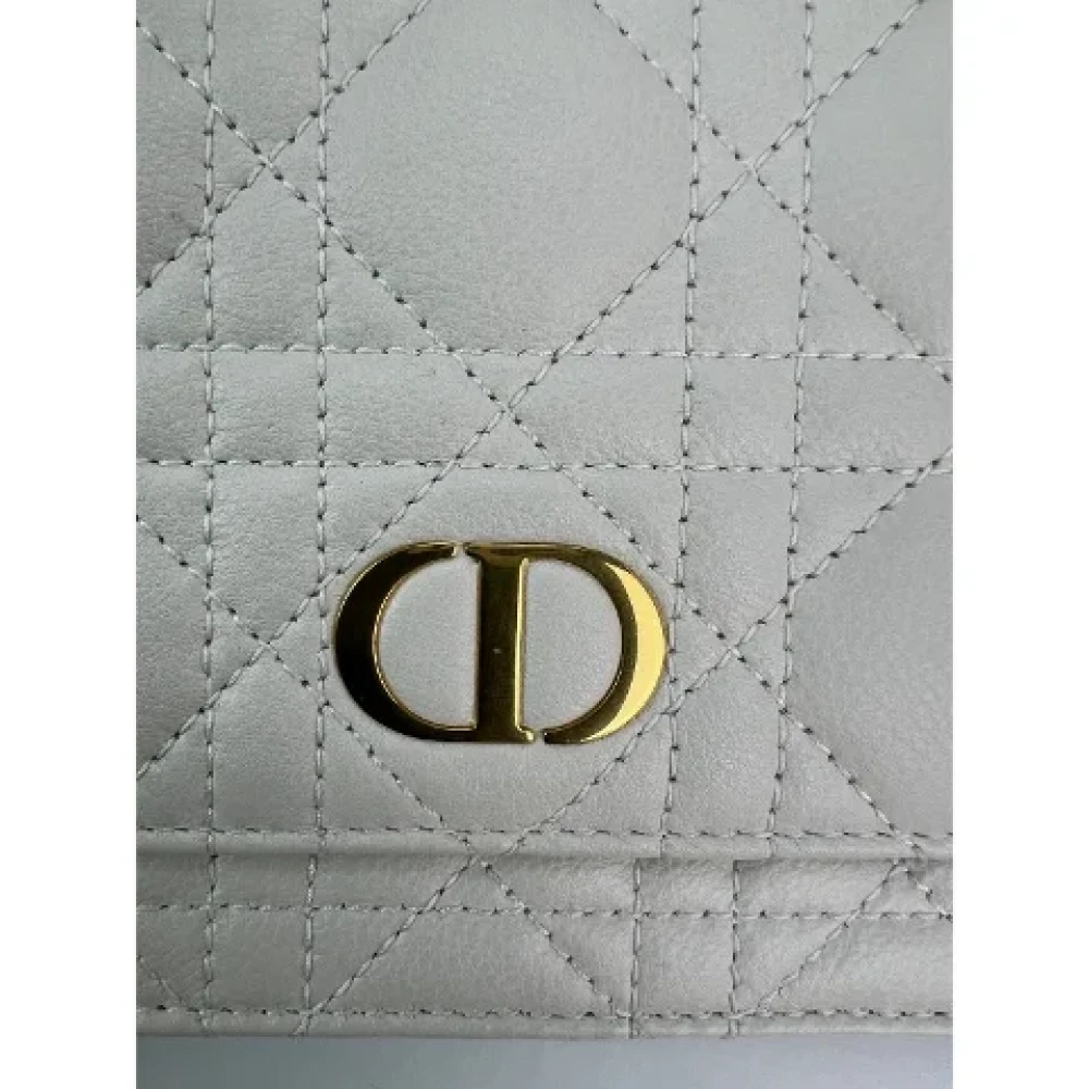 Dior Vintage Pre-owned Leather dior-bags White Dames