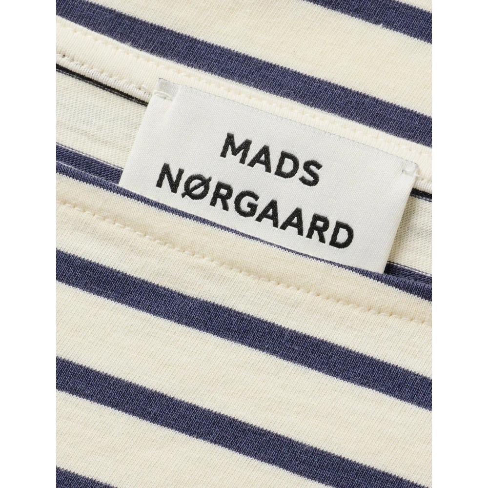 Mads Nørgaard Gestreepte Boothals Lange Mouw Tee Multicolor Dames