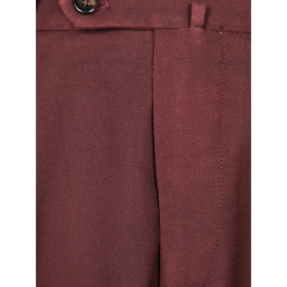 Dell'oglio Bordeaux Broek Aw24 Elegante Stijl Red Heren