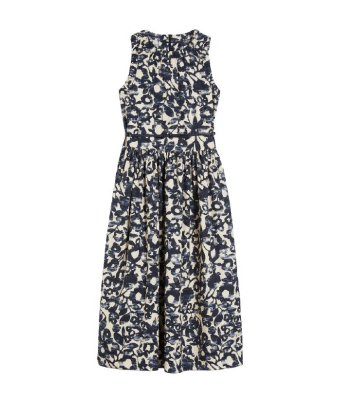 robe-en-coton-imprime-col-halterneck