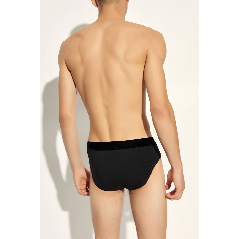 Dsquared2 Katoenen slips Black Heren