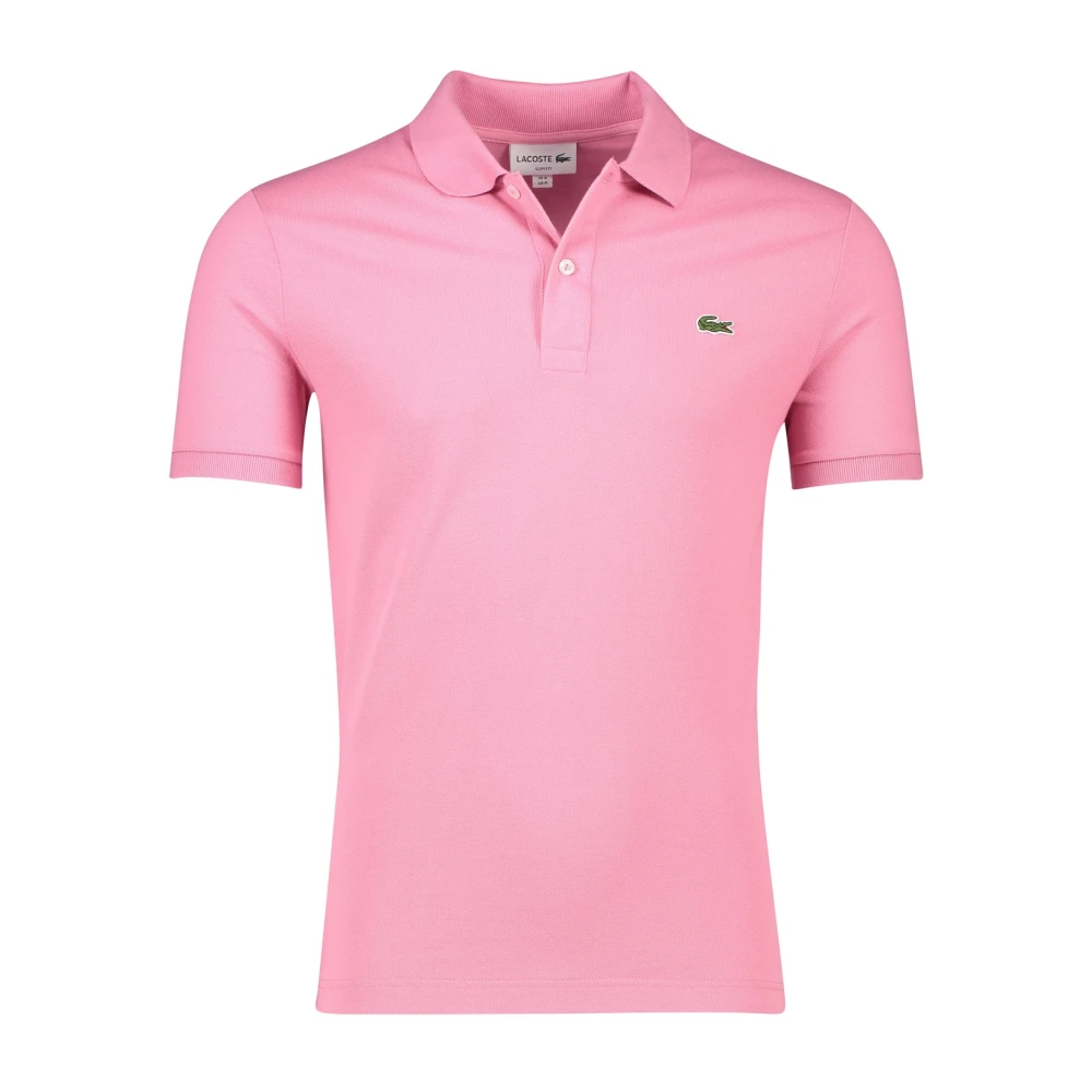 Lacoste Roze Polo Shirt met korte mouwen Pink Heren