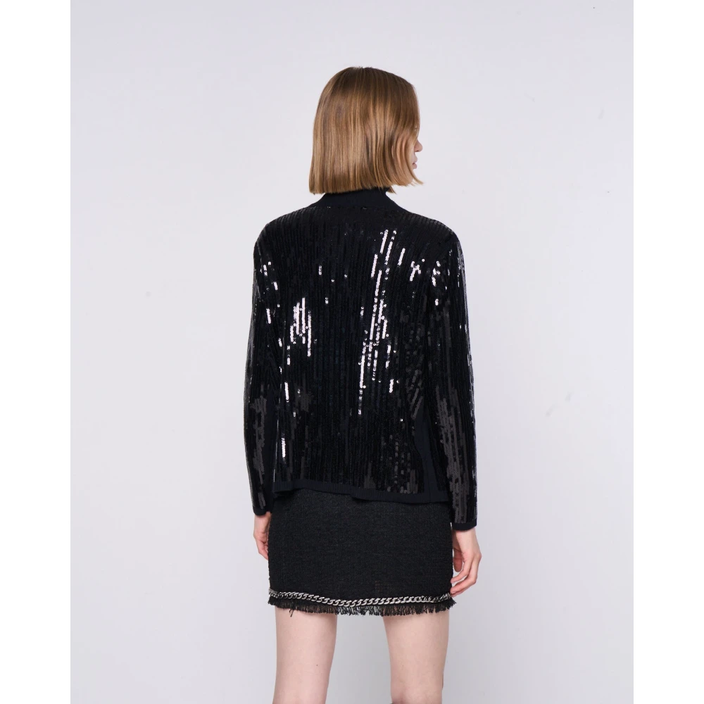 Silvian Heach Paillet Aansluitende Vest Black Dames