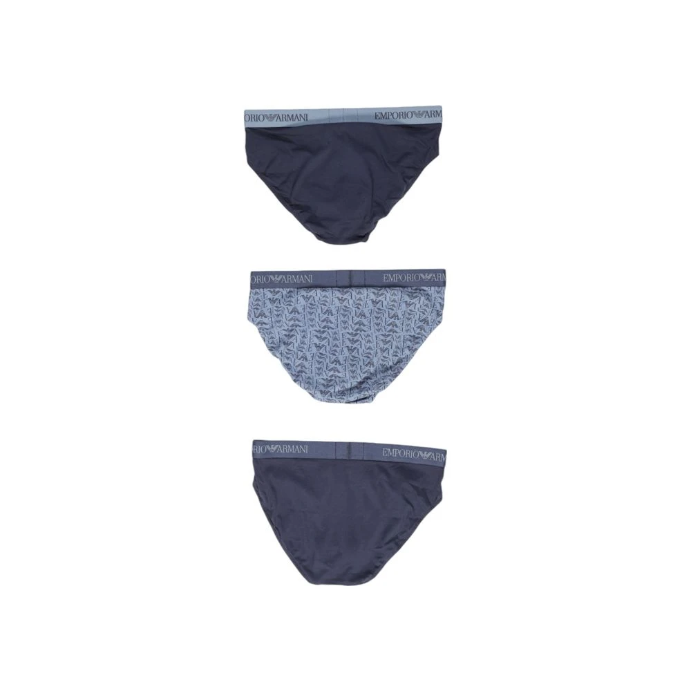 Emporio Armani Blauwe Polyester Ondergoed Collectie Herfst Winter Blue Heren