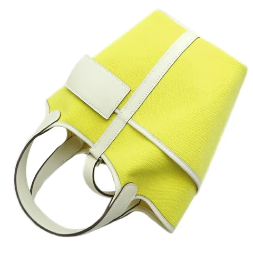 Hermès Vintage Pre-owned Leather handbags Yellow Dames