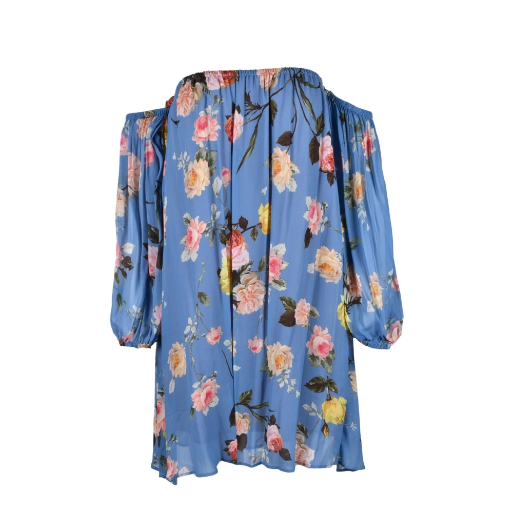 Semicouture Damesjurk van Viscosestof Blue Dames