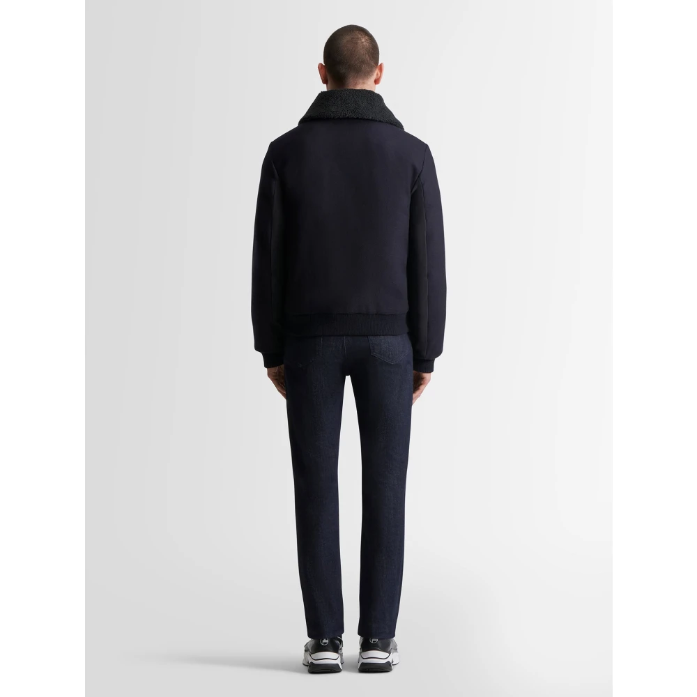 Fusalp Wollen Blouson Blue Heren