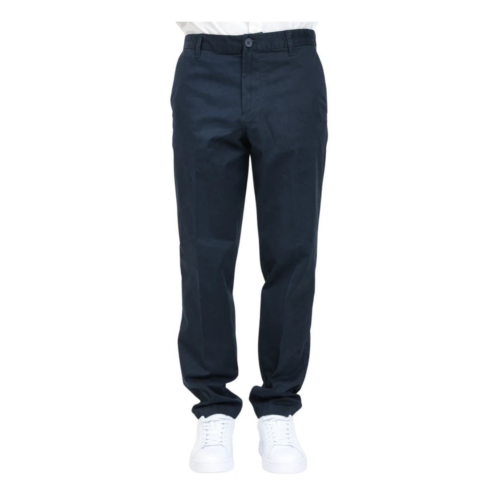 Armani Exchange Blauwe Casual Broek met Middenvouw Blue Heren