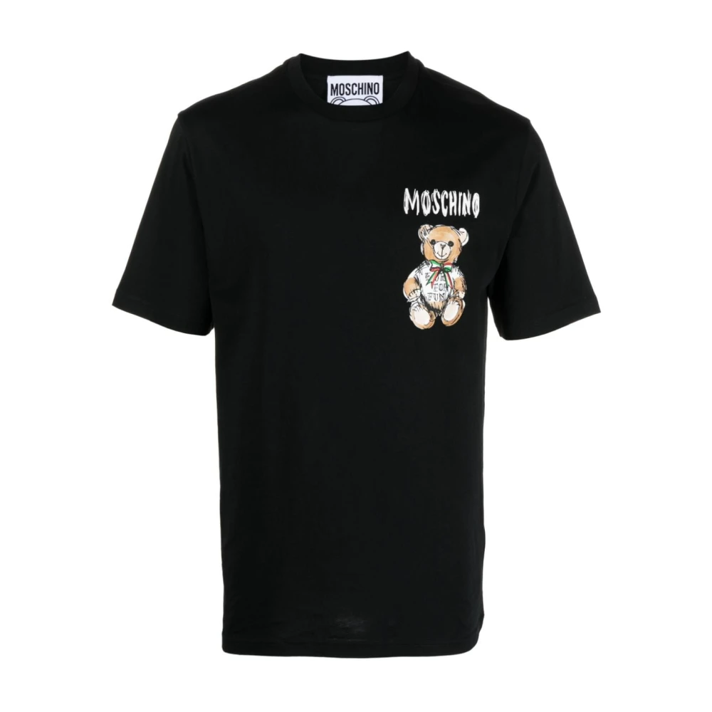 Moschino Zwarte Teddy Bear T-shirts en Polos Black Heren
