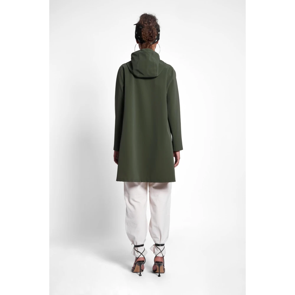 Stutterheim A-lijn Waterdichte Regenjas voor Vrouwen Green Dames