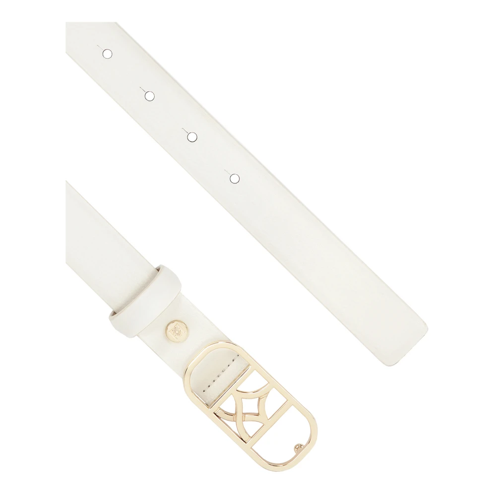 Kazar Witte riem met originele gouden gesp White Dames