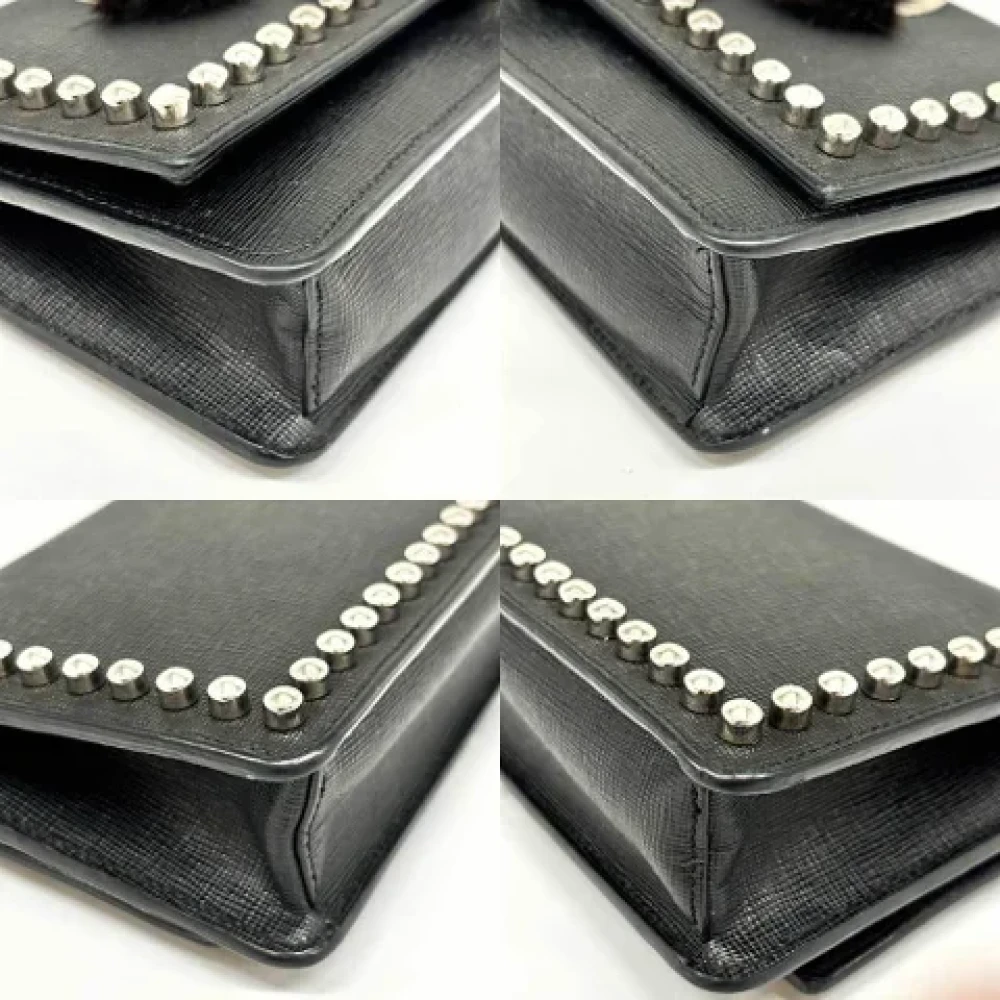 Fendi Vintage Pre-owned Leather wallets Black Dames