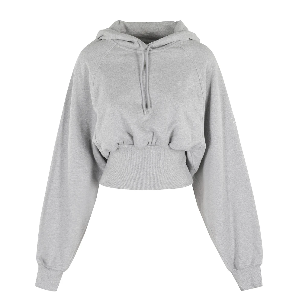 Adidas by stella mccartney Stijlvolle Hoodie voor een Actieve Lifestyle Gray Dames