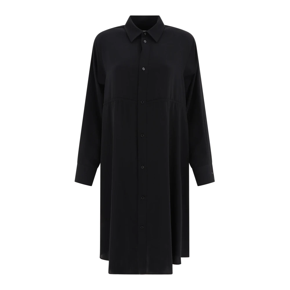 MM6 Maison Margiela Chemisierjurk met trekkoord Black Dames