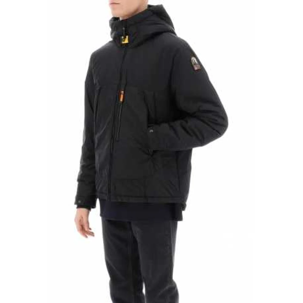 Parajumpers Lichtgewicht Gestikte Hoodie Jacket Black Heren