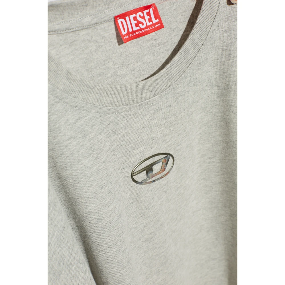 Diesel T-shirt T-Boxt-S5 Gray Heren