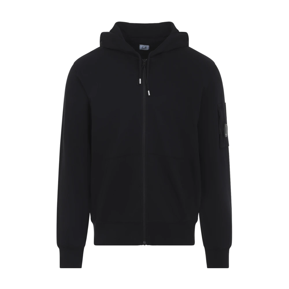 C.p. Company Men's Black Cotton Crewneck Sweatshirt - Zip-Throughs - 2XL - Sweatshirts & Hoodies