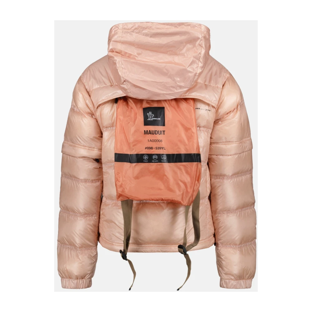 Moncler Gewatteerde Bomberjack met Afneembare Mouwen Pink Dames