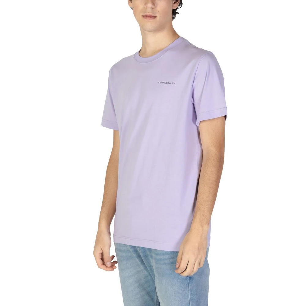 Calvin Klein Jeans Katoenen Heren T-shirt Herfst Winter Collectie Purple Heren