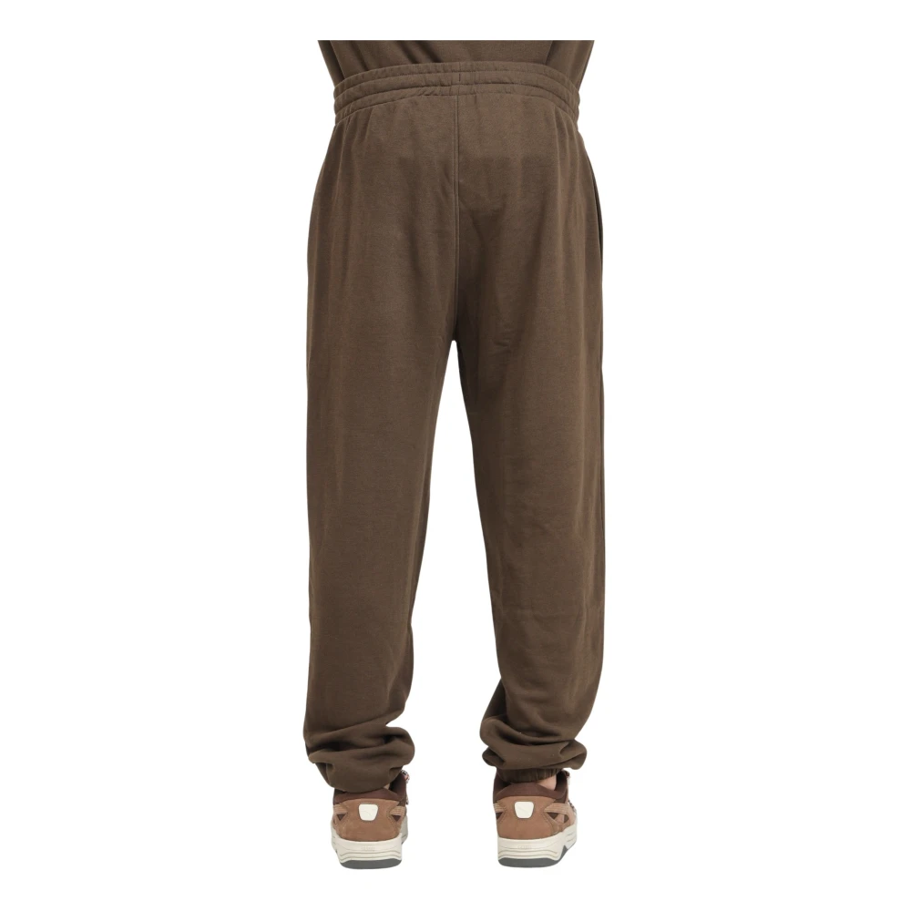new era Bruine Sportieve Joggers Essential Style Brown Heren