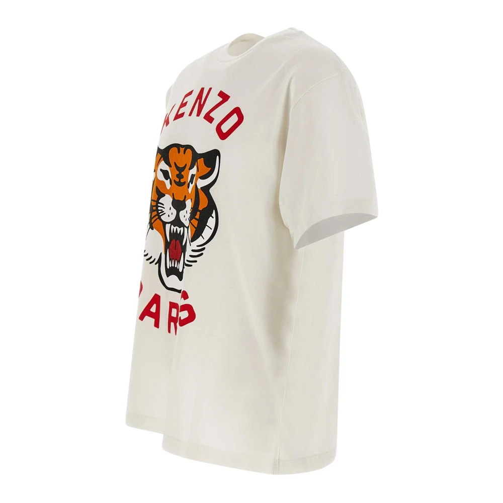 Kenzo Paris T-shirts en Polos Wit White Heren