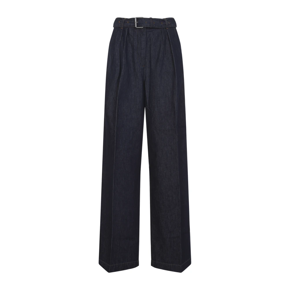 Dries Van Noten Women's Blue Wide Jeans, S, Peaches Jeans