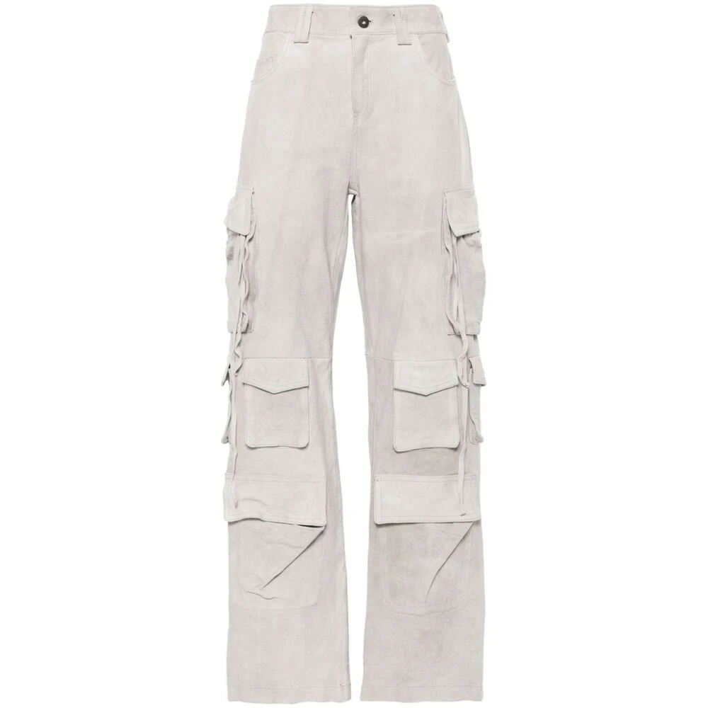 Salvatore Santoro Grijze Suède Cargo Broek Gray Dames