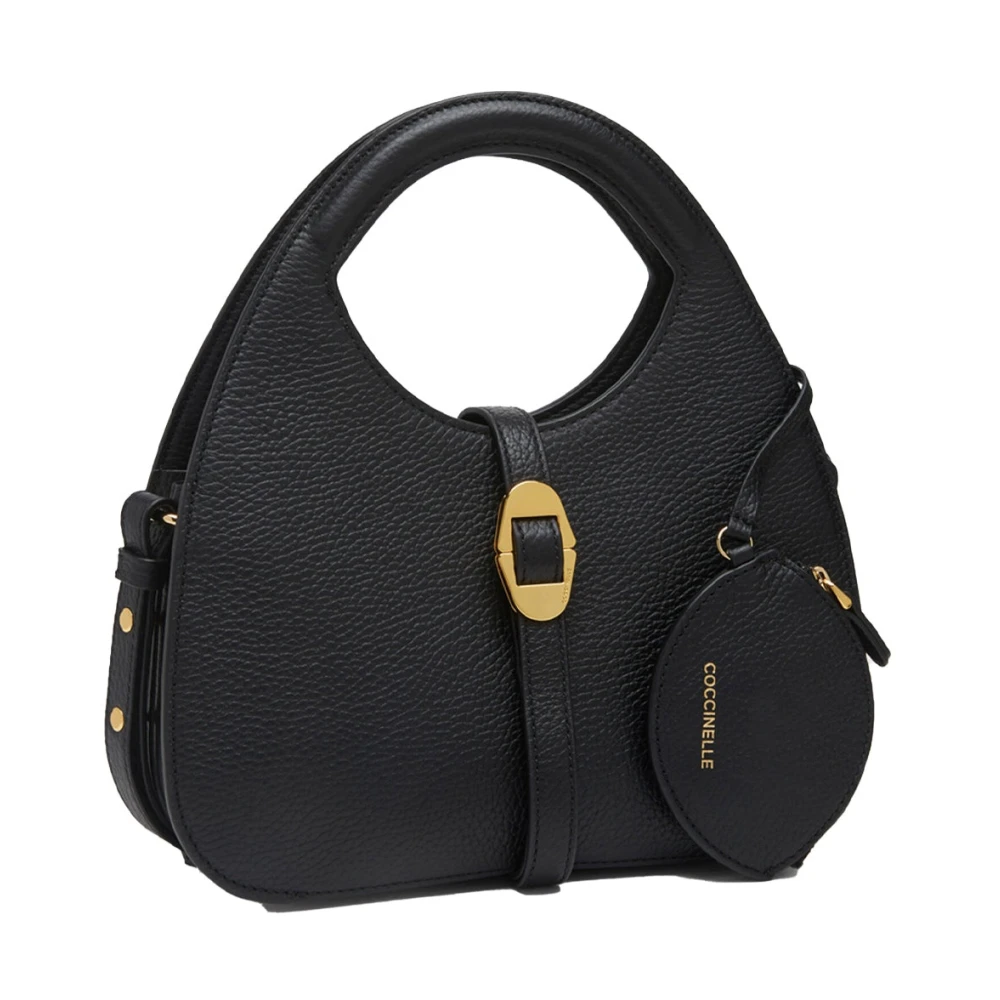 Coccinelle Damen Schwarz Kleine E Lederhandtasche