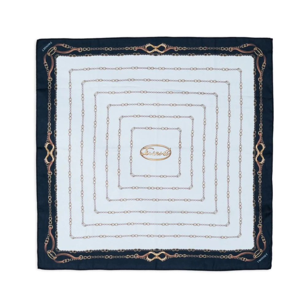 Twinset Femme Bleu Accessoires, Taille: One Size Winter Scarves