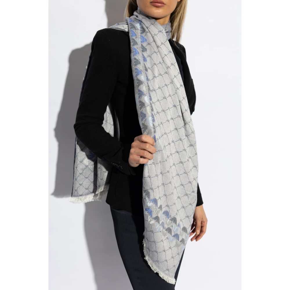 Emporio Armani Sjaal met monogram Gray Dames