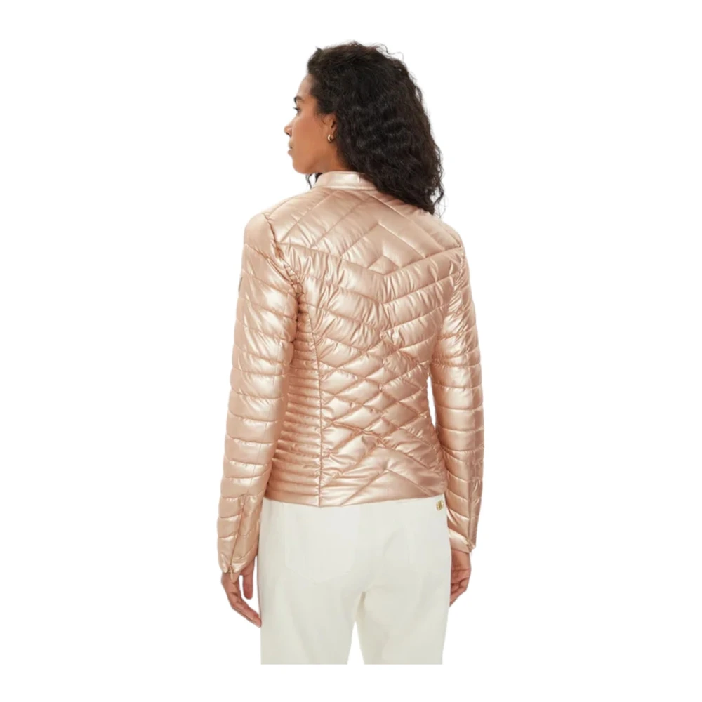 Guess Nep Leren Jas Beige Dames