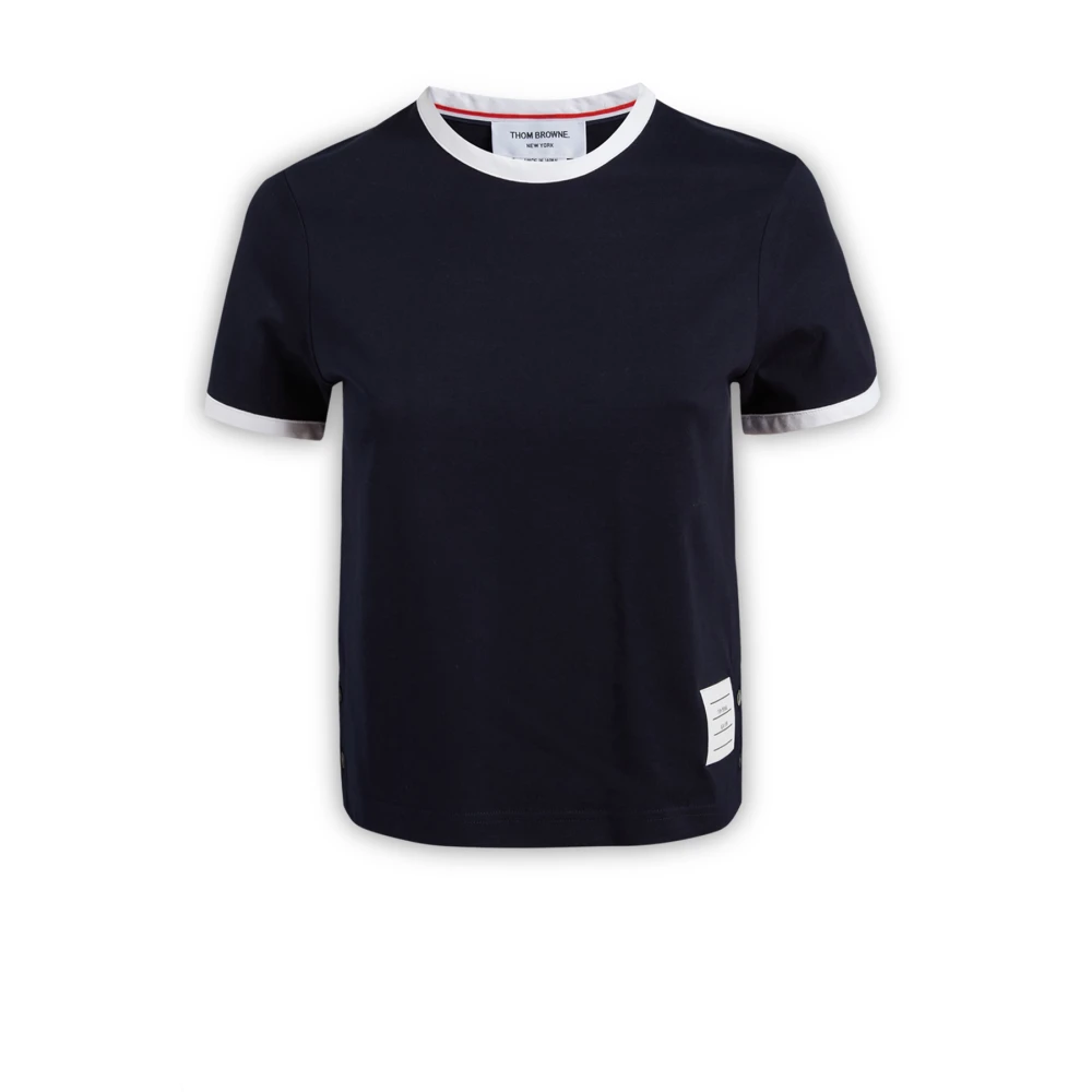Thom Browne Stijlvolle T-shirt en Tanktop Combinatie Blue Dames