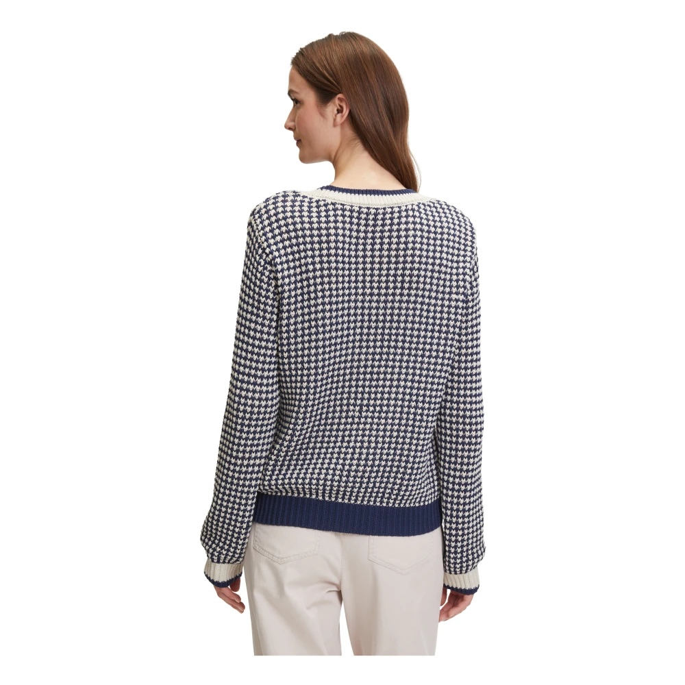 Betty & Co Gestreepte Lurex Gebreide Trui Multicolor Dames