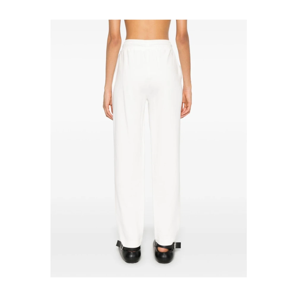 Emporio Armani Witte katoenen sweatpants White Dames