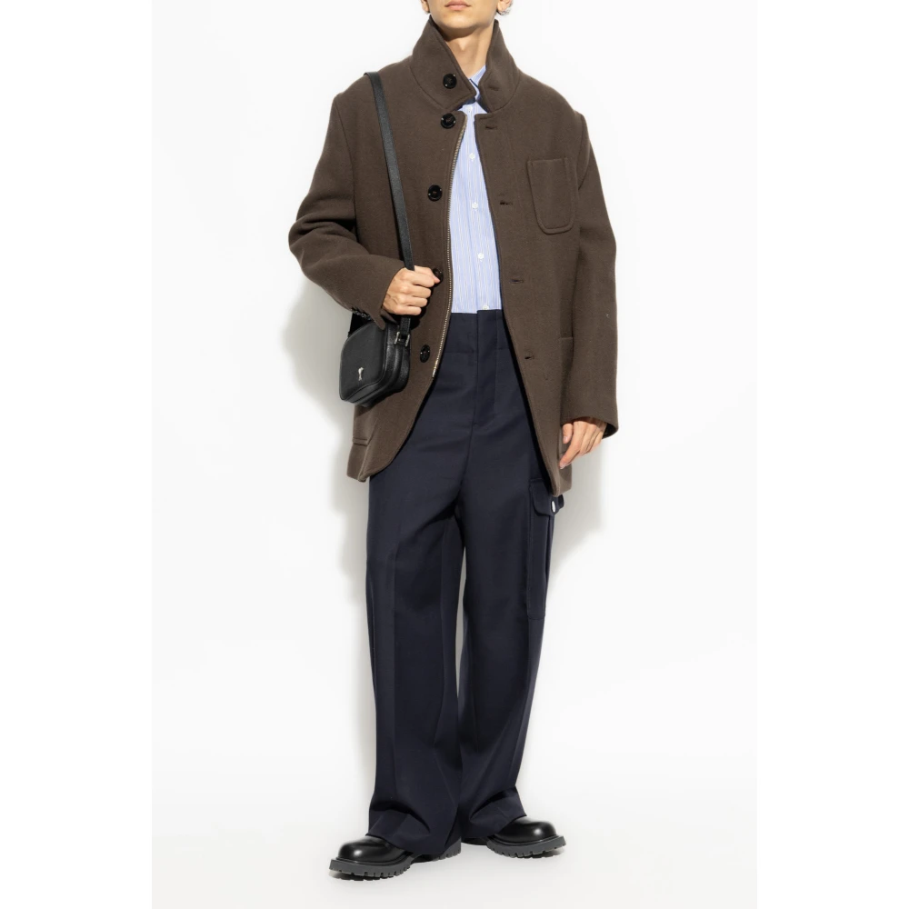 Ami Paris Jas met uitsnijding Brown Heren