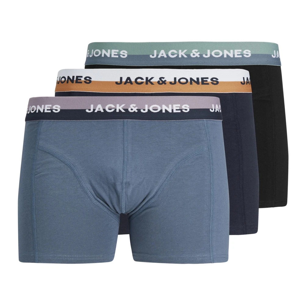Jack & jones Comfort Trunks 3-Pack Katoenen Ondergoed Multicolor Heren