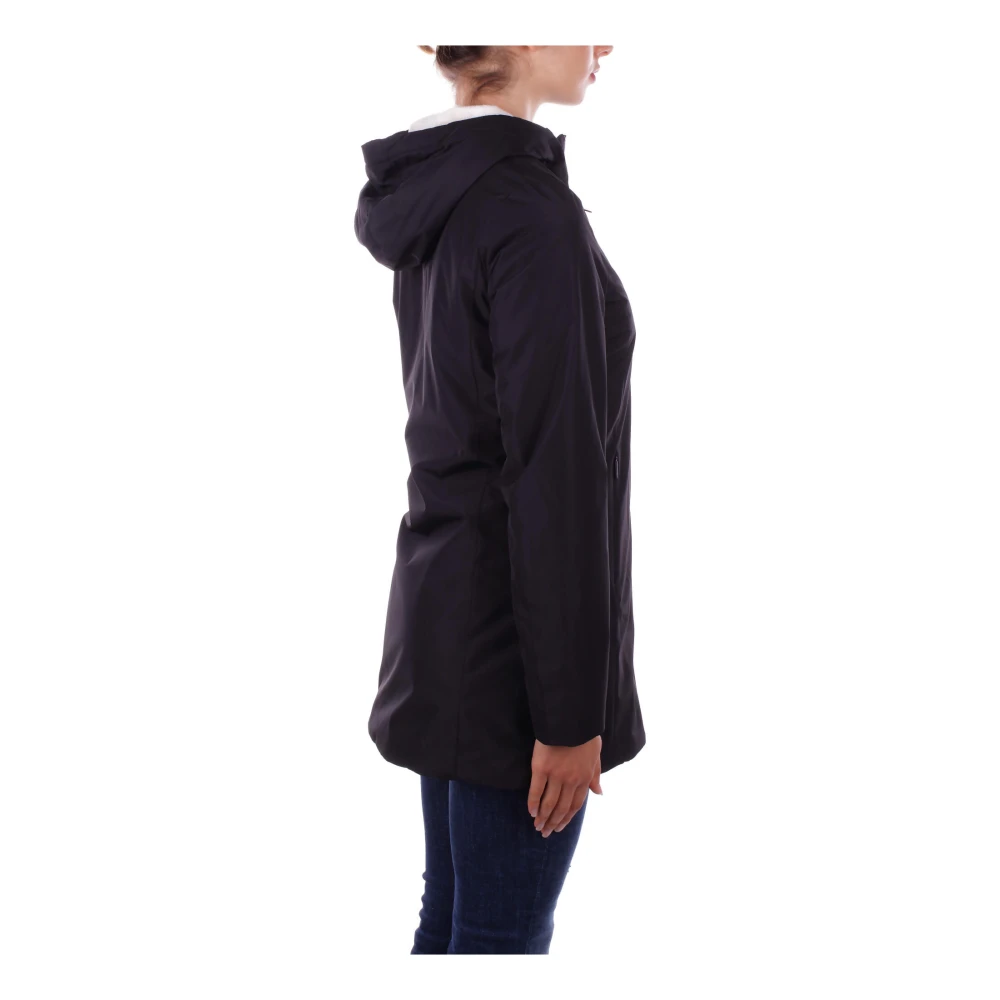 Suns Zwarte Hoodie met Ritssluiting Black Dames