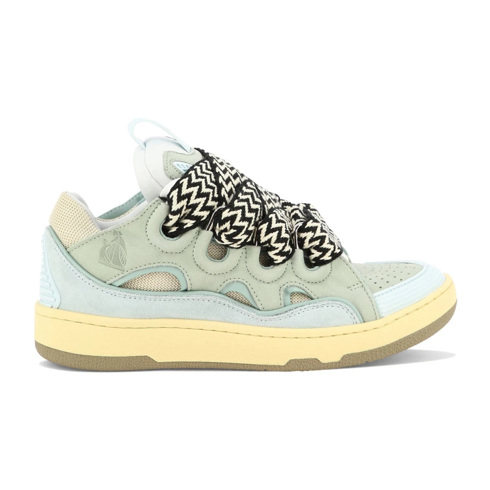 Lanvin Women's Multicolor Sneakers, 5 Uk, Curb Trainers
