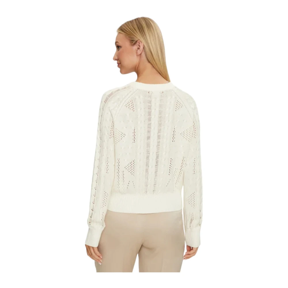 Guess Ronde hals trui White Dames