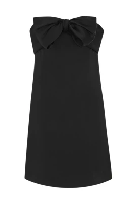 Bow-Detail Strapless Dress